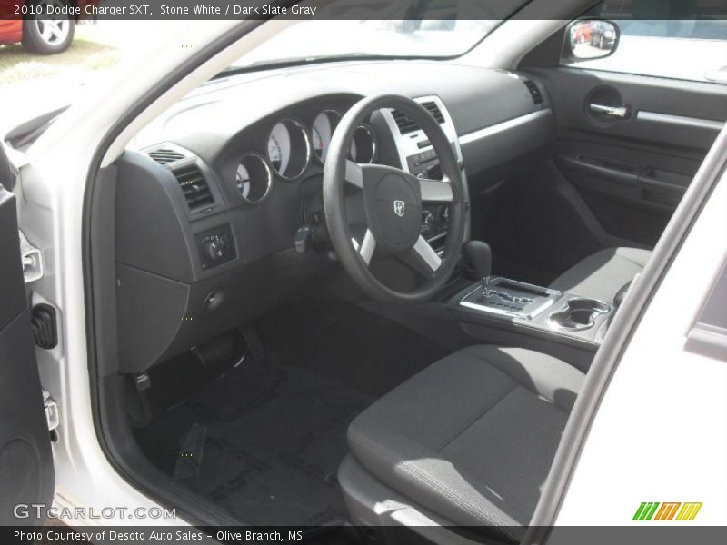 Stone White / Dark Slate Gray 2010 Dodge Charger SXT