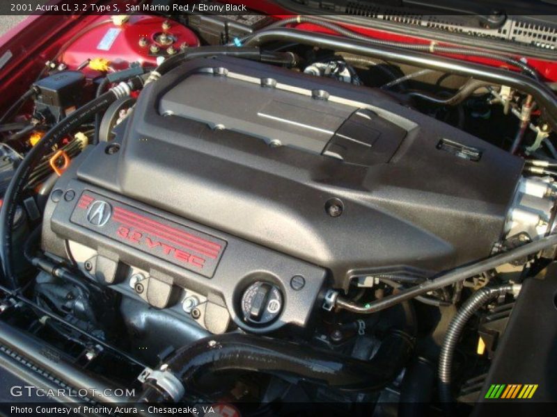 San Marino Red / Ebony Black 2001 Acura CL 3.2 Type S