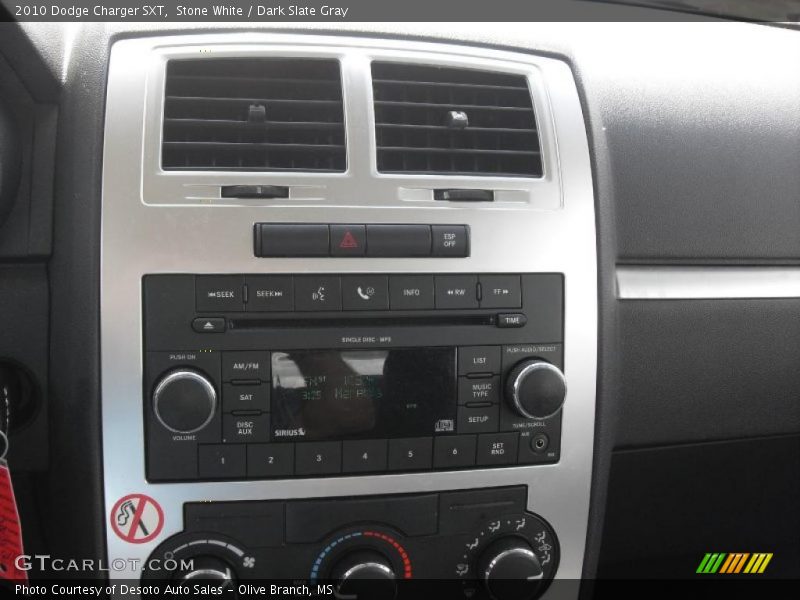 Stone White / Dark Slate Gray 2010 Dodge Charger SXT