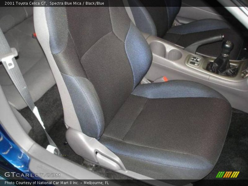 Spectra Blue Mica / Black/Blue 2001 Toyota Celica GT