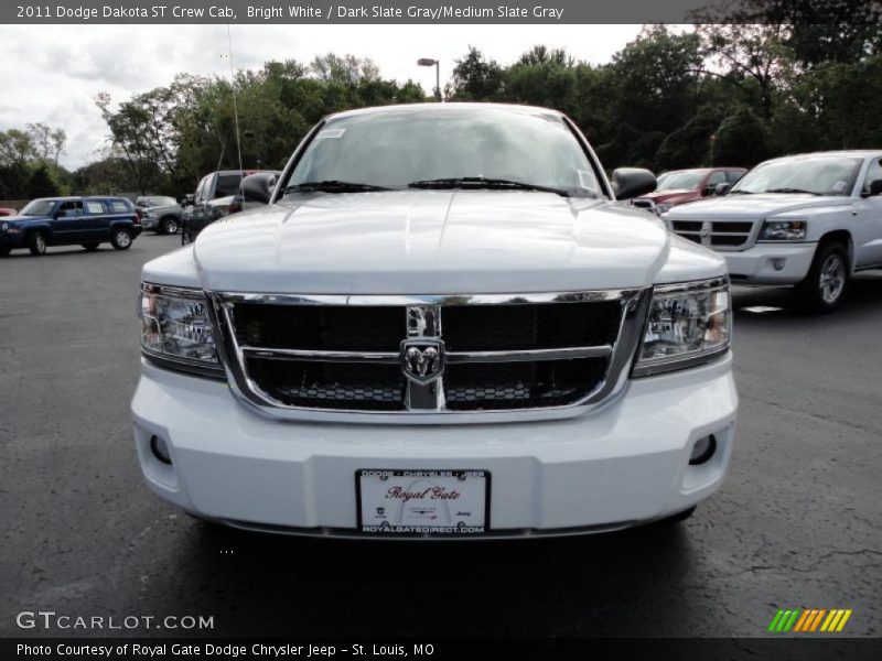 Bright White / Dark Slate Gray/Medium Slate Gray 2011 Dodge Dakota ST Crew Cab