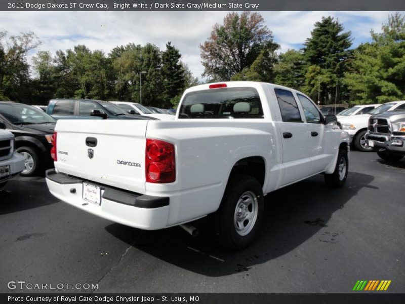Bright White / Dark Slate Gray/Medium Slate Gray 2011 Dodge Dakota ST Crew Cab