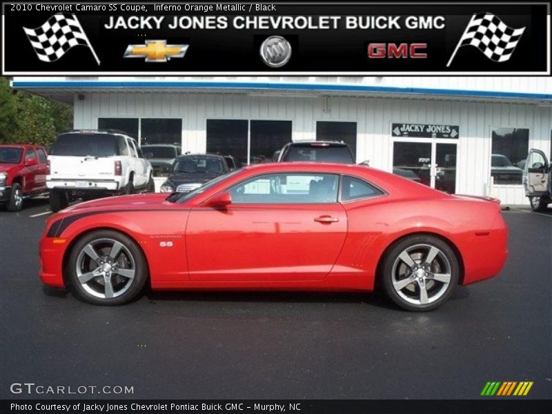 Inferno Orange Metallic / Black 2010 Chevrolet Camaro SS Coupe