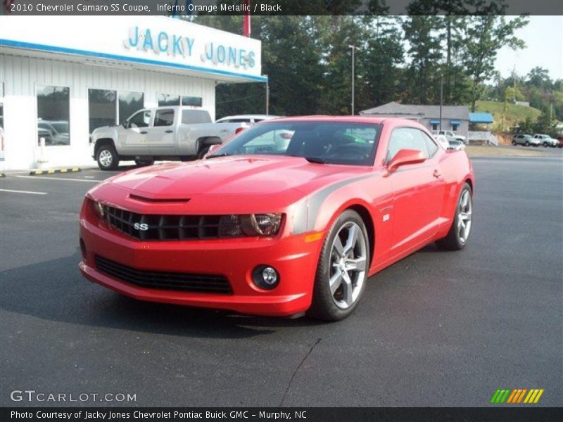 Inferno Orange Metallic / Black 2010 Chevrolet Camaro SS Coupe