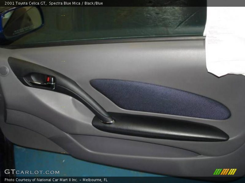 Spectra Blue Mica / Black/Blue 2001 Toyota Celica GT