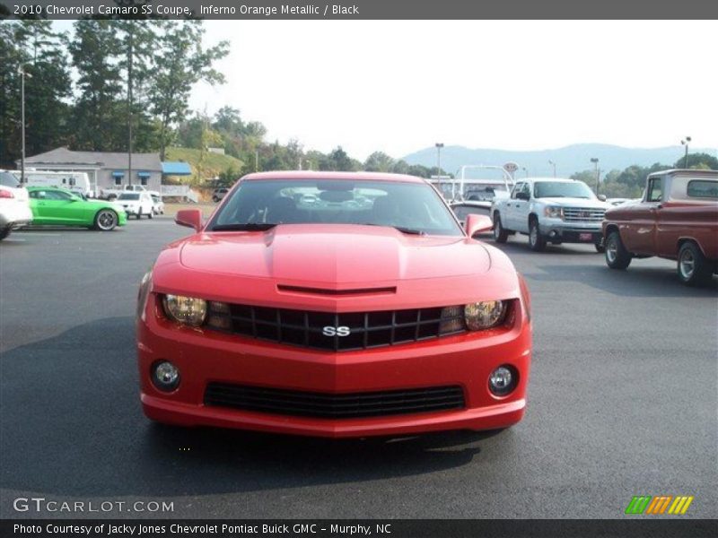 Inferno Orange Metallic / Black 2010 Chevrolet Camaro SS Coupe