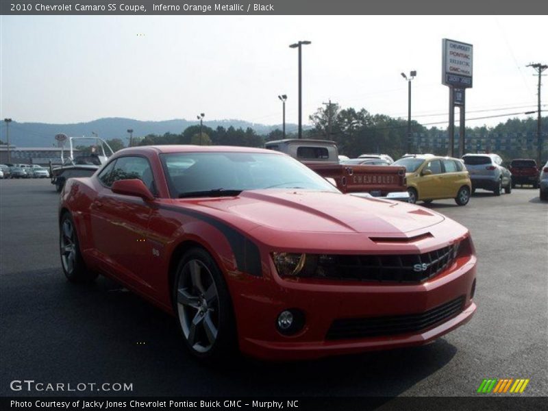 Inferno Orange Metallic / Black 2010 Chevrolet Camaro SS Coupe