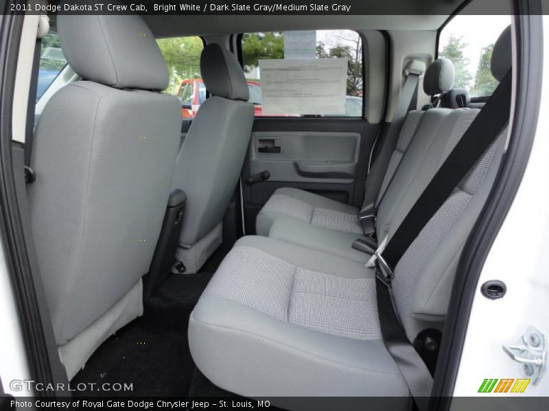 Bright White / Dark Slate Gray/Medium Slate Gray 2011 Dodge Dakota ST Crew Cab