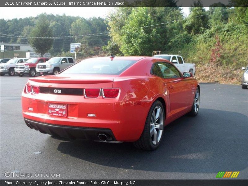 Inferno Orange Metallic / Black 2010 Chevrolet Camaro SS Coupe
