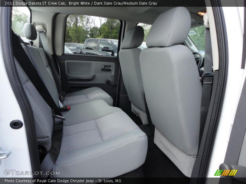 Bright White / Dark Slate Gray/Medium Slate Gray 2011 Dodge Dakota ST Crew Cab