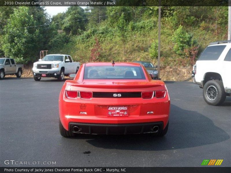 Inferno Orange Metallic / Black 2010 Chevrolet Camaro SS Coupe