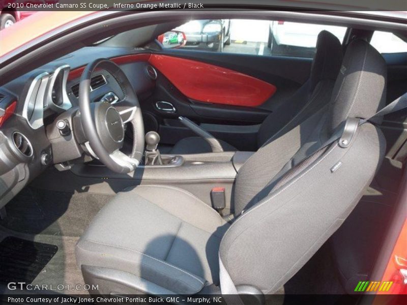 Inferno Orange Metallic / Black 2010 Chevrolet Camaro SS Coupe