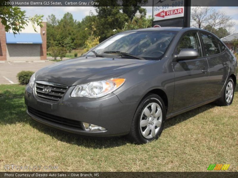 Carbon Gray / Gray 2009 Hyundai Elantra GLS Sedan