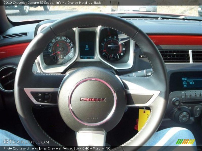 Inferno Orange Metallic / Black 2010 Chevrolet Camaro SS Coupe