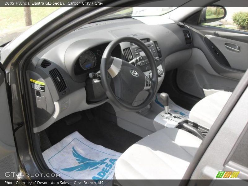 Carbon Gray / Gray 2009 Hyundai Elantra GLS Sedan