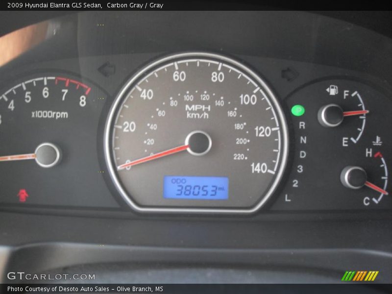Carbon Gray / Gray 2009 Hyundai Elantra GLS Sedan