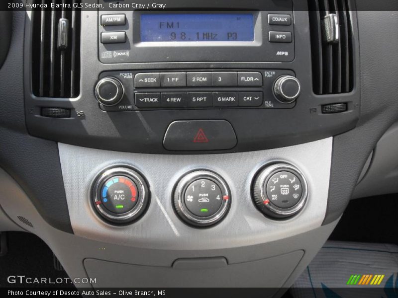 Carbon Gray / Gray 2009 Hyundai Elantra GLS Sedan