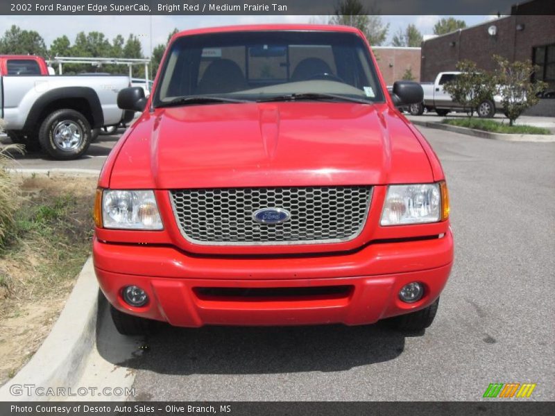 Bright Red / Medium Prairie Tan 2002 Ford Ranger Edge SuperCab