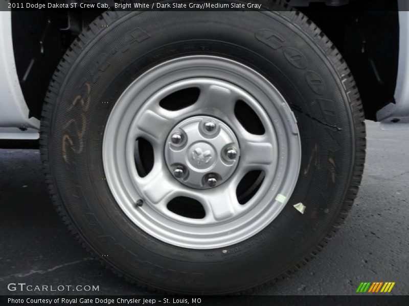 Bright White / Dark Slate Gray/Medium Slate Gray 2011 Dodge Dakota ST Crew Cab