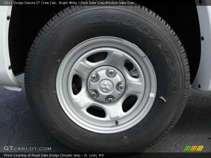 Bright White / Dark Slate Gray/Medium Slate Gray 2011 Dodge Dakota ST Crew Cab