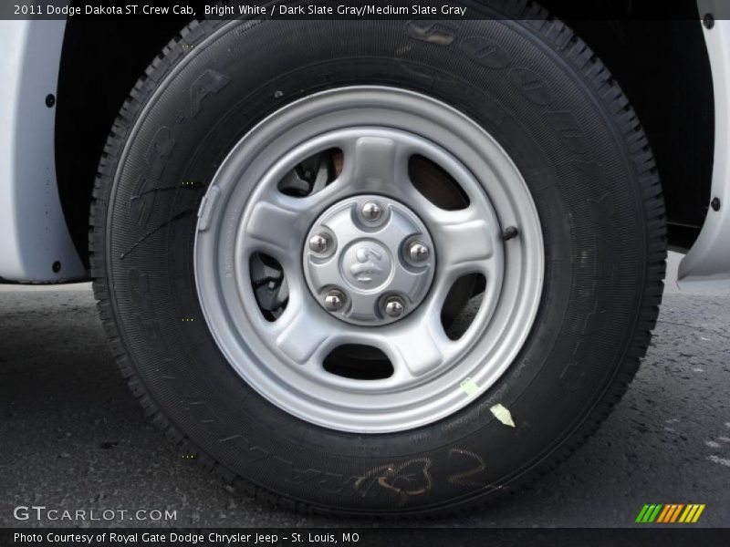 Bright White / Dark Slate Gray/Medium Slate Gray 2011 Dodge Dakota ST Crew Cab