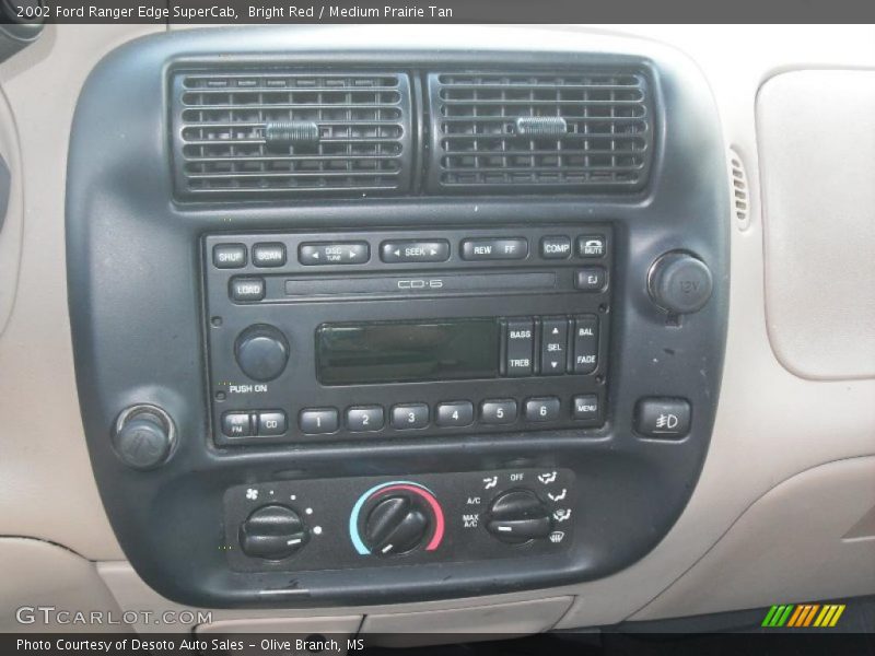 Bright Red / Medium Prairie Tan 2002 Ford Ranger Edge SuperCab
