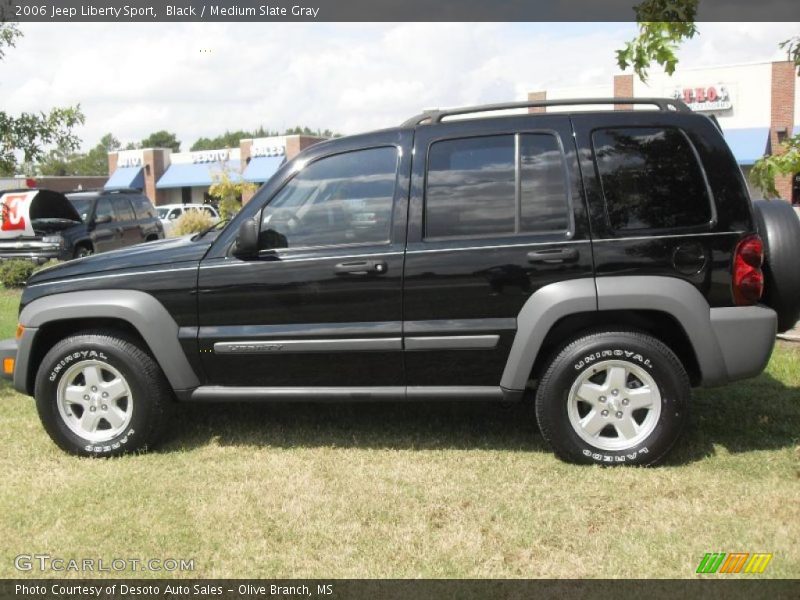 Black / Medium Slate Gray 2006 Jeep Liberty Sport