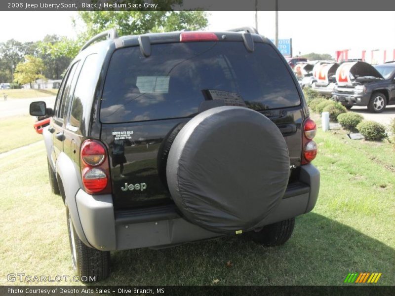 Black / Medium Slate Gray 2006 Jeep Liberty Sport
