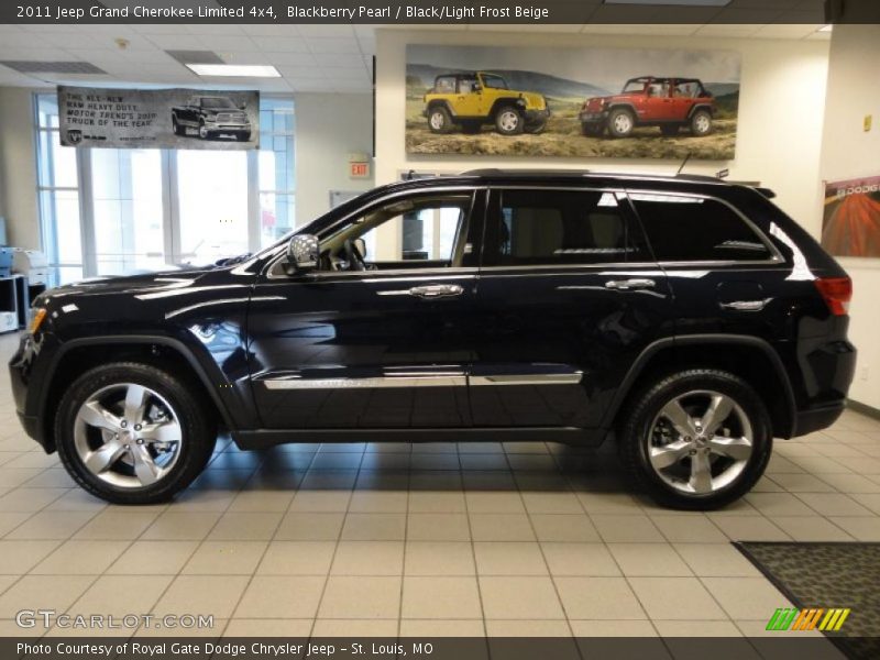 Blackberry Pearl / Black/Light Frost Beige 2011 Jeep Grand Cherokee Limited 4x4