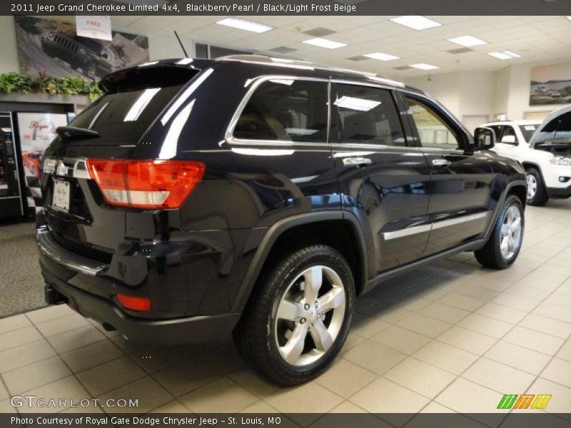 Blackberry Pearl / Black/Light Frost Beige 2011 Jeep Grand Cherokee Limited 4x4