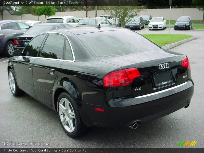 Brilliant Black / Ebony 2007 Audi A4 2.0T Sedan