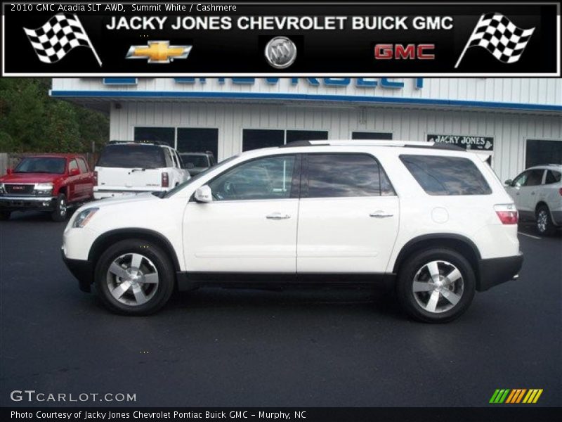 Summit White / Cashmere 2010 GMC Acadia SLT AWD
