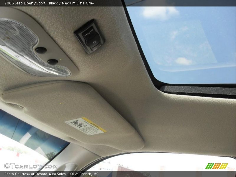 Black / Medium Slate Gray 2006 Jeep Liberty Sport