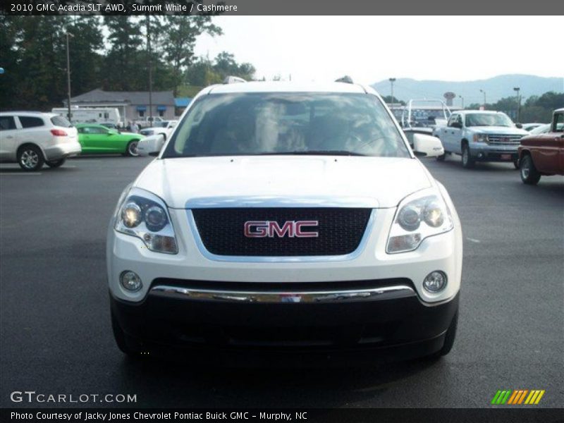 Summit White / Cashmere 2010 GMC Acadia SLT AWD