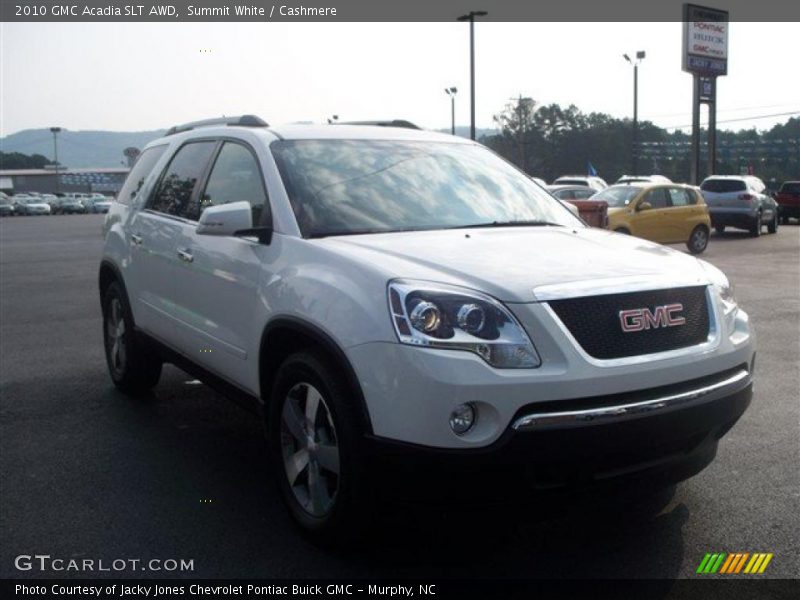 Summit White / Cashmere 2010 GMC Acadia SLT AWD