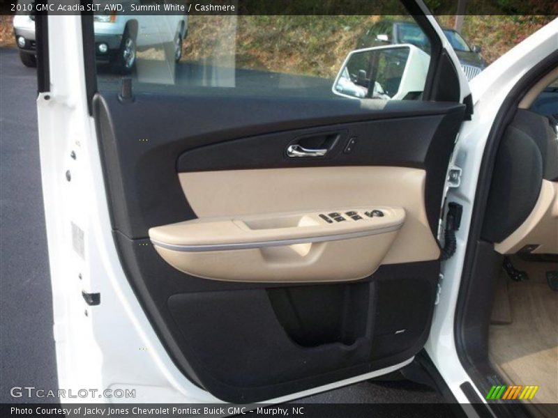 Summit White / Cashmere 2010 GMC Acadia SLT AWD