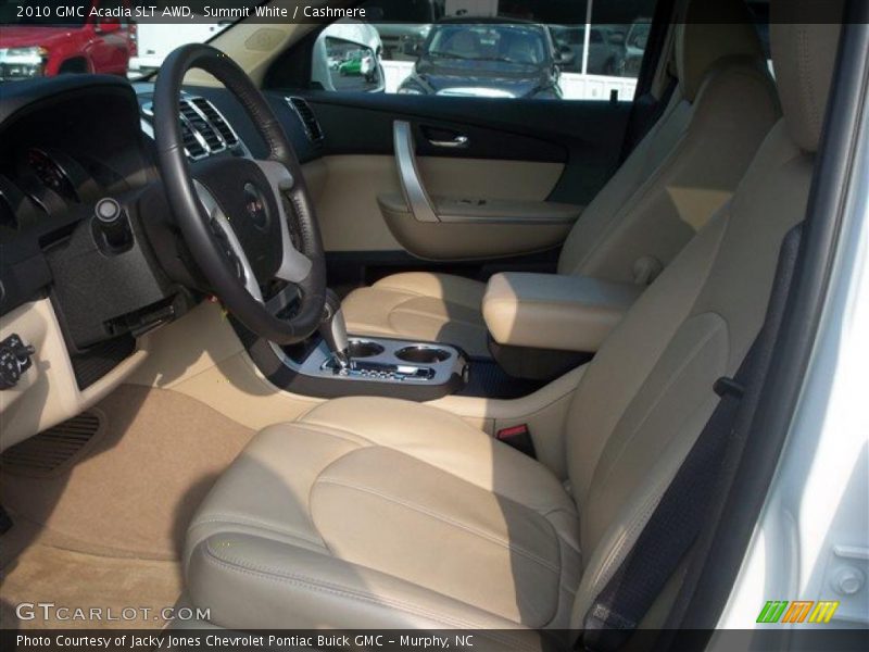 Summit White / Cashmere 2010 GMC Acadia SLT AWD