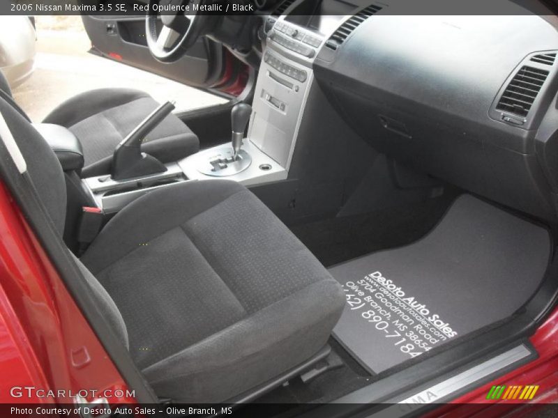 Red Opulence Metallic / Black 2006 Nissan Maxima 3.5 SE