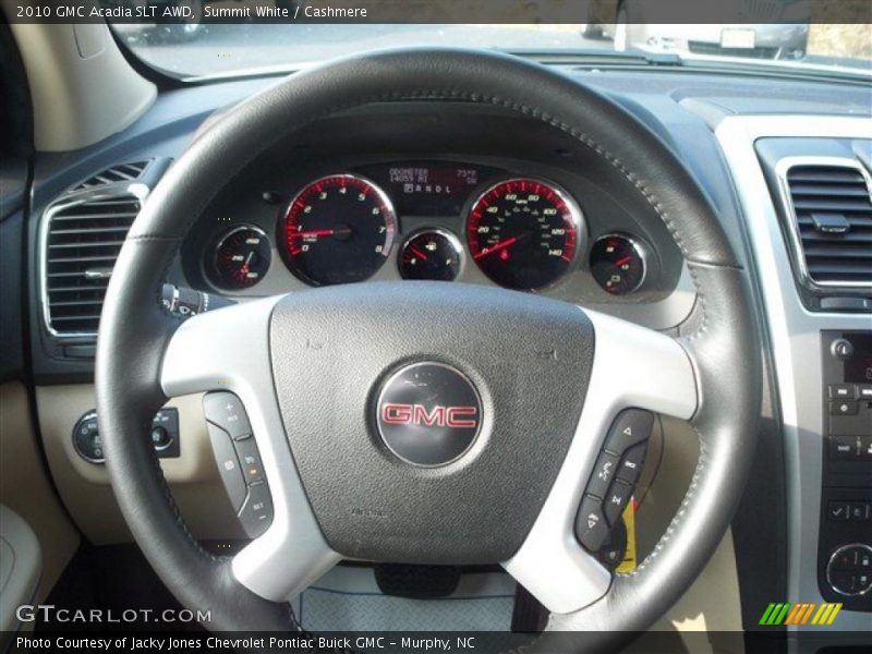 Summit White / Cashmere 2010 GMC Acadia SLT AWD