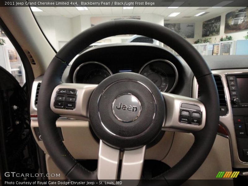 Blackberry Pearl / Black/Light Frost Beige 2011 Jeep Grand Cherokee Limited 4x4