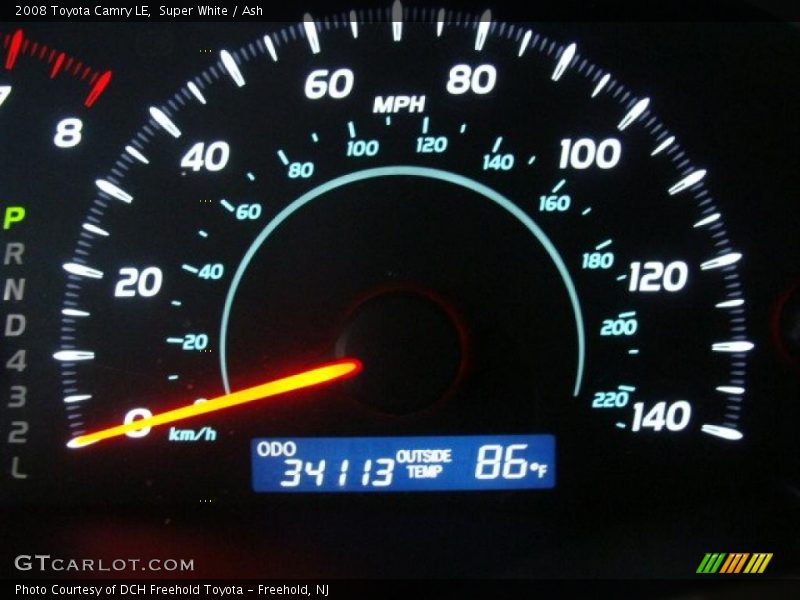 Super White / Ash 2008 Toyota Camry LE