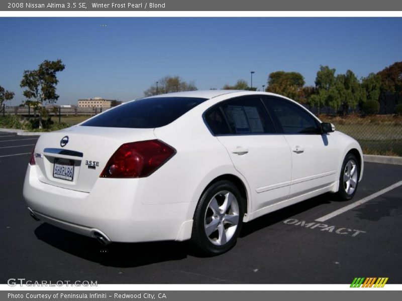 Winter Frost Pearl / Blond 2008 Nissan Altima 3.5 SE