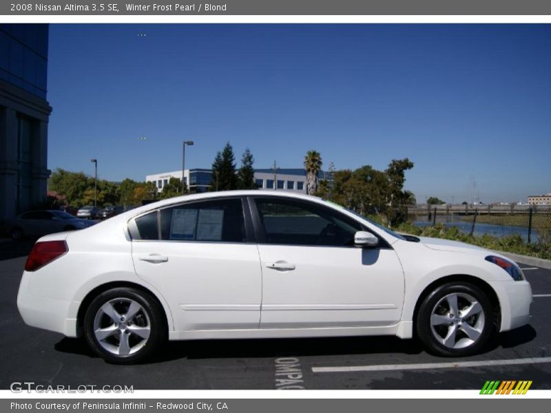 Winter Frost Pearl / Blond 2008 Nissan Altima 3.5 SE
