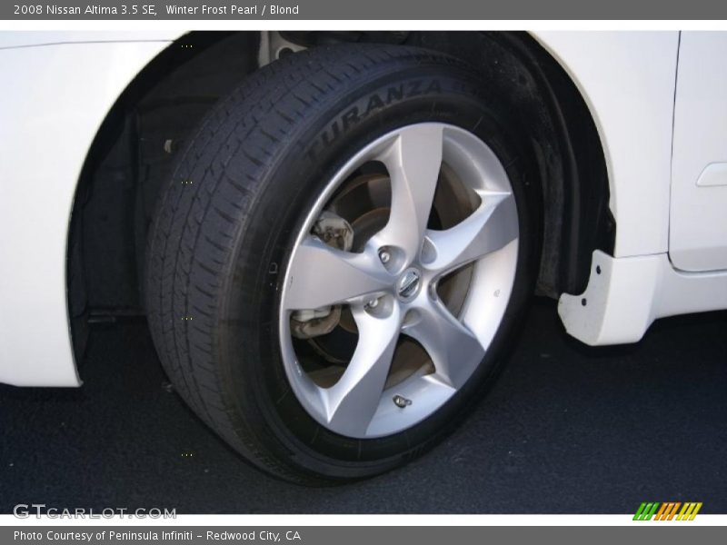 Winter Frost Pearl / Blond 2008 Nissan Altima 3.5 SE