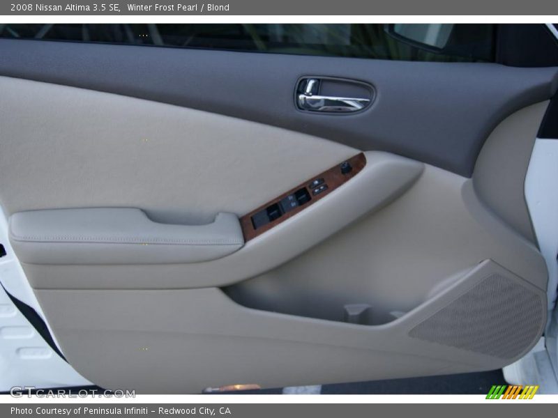Winter Frost Pearl / Blond 2008 Nissan Altima 3.5 SE