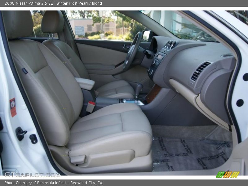 Winter Frost Pearl / Blond 2008 Nissan Altima 3.5 SE