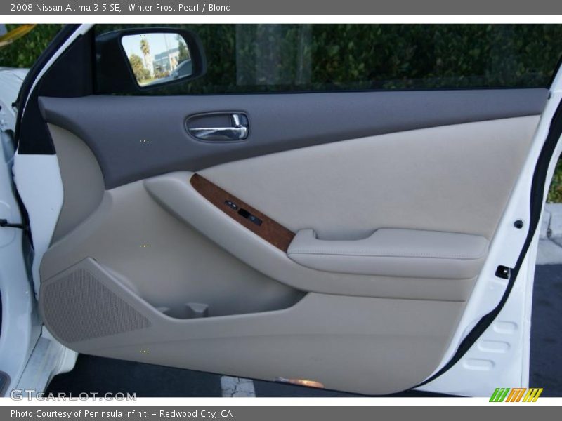 Winter Frost Pearl / Blond 2008 Nissan Altima 3.5 SE