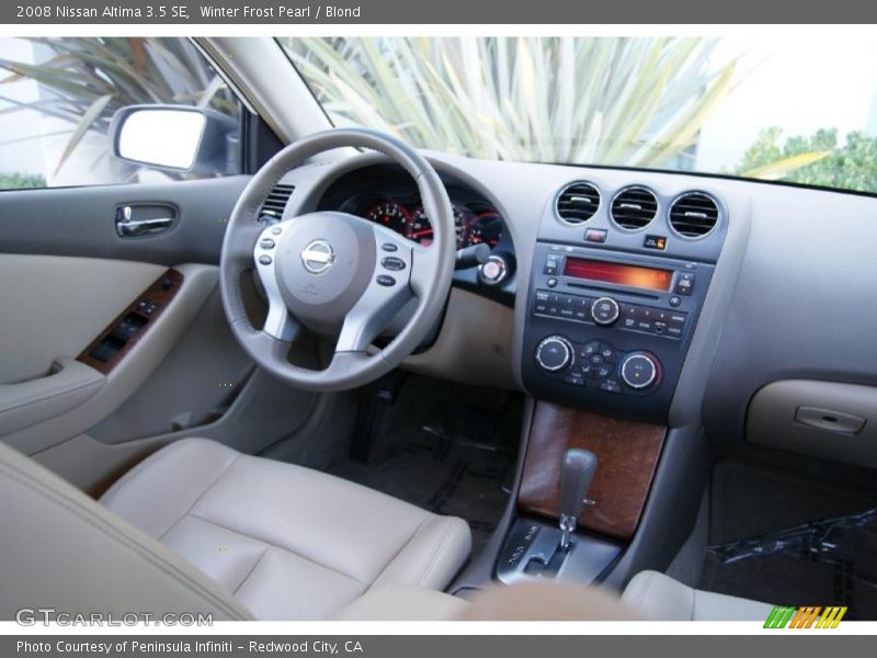 Winter Frost Pearl / Blond 2008 Nissan Altima 3.5 SE
