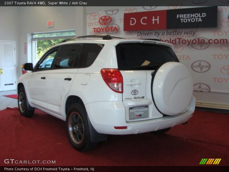 Super White / Ash Gray 2007 Toyota RAV4 4WD