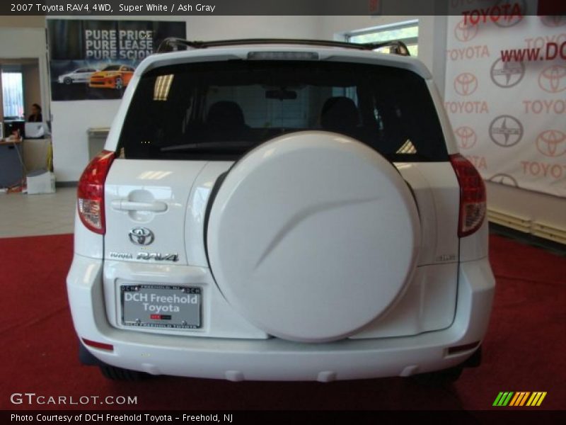 Super White / Ash Gray 2007 Toyota RAV4 4WD